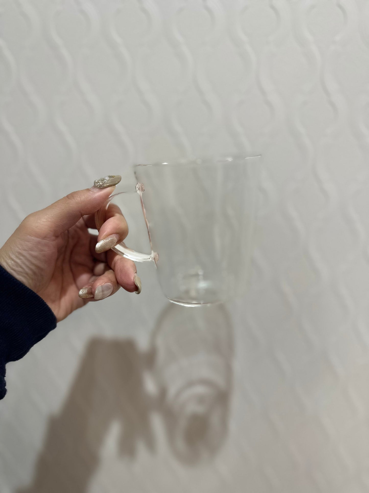ポーセラーツ 耐熱グラス 取っ手付き 250ml 3
