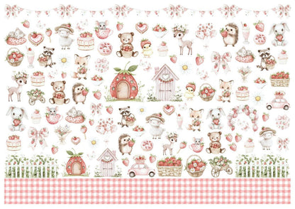 Sunny Beach Friends／Strawberry Picnic 転写紙〈2種〉