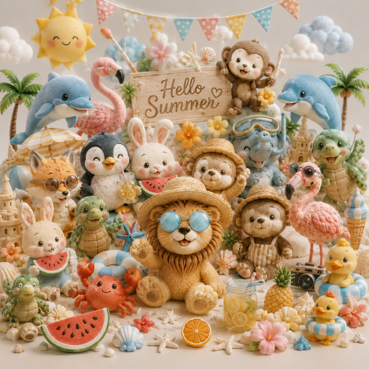 Sunny Beach Friends／Strawberry Picnic 転写紙〈2種〉