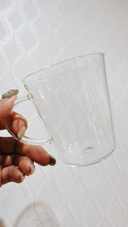 ポーセラーツ 耐熱グラス 取っ手付き 250ml 2