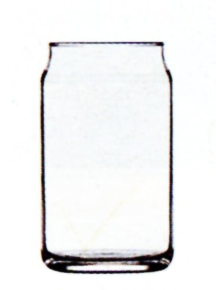 ポーセラーツ ガラス 缶グラス 360ml