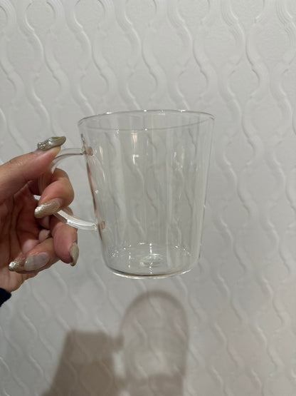 ポーセラーツ 耐熱グラス 取っ手付き 250ml 4